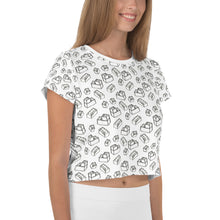 Load image into Gallery viewer, Building Block All-Over Print Crop Tee