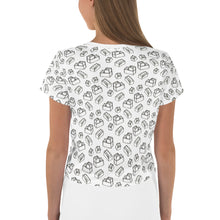 Load image into Gallery viewer, Building Block All-Over Print Crop Tee